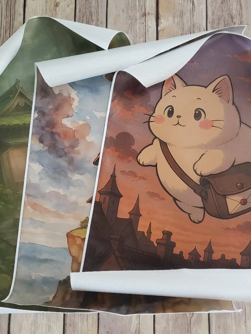Set of 3 Studio Ghibli Inspired Posters